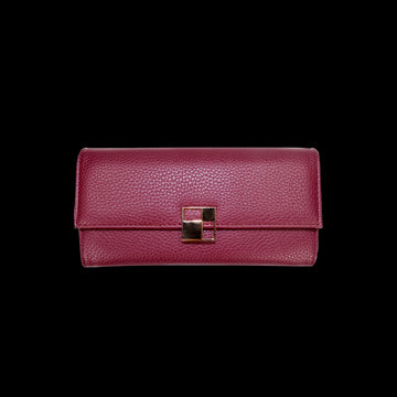 Azade folded wallet wine red
